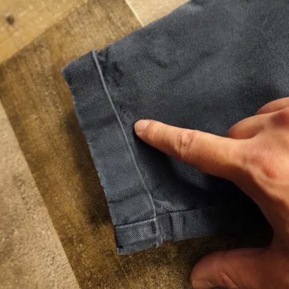 Paige Christy High Rise Crop Pants Women’s 30 Navy Lyocell Stretch - Picture 5 of 14